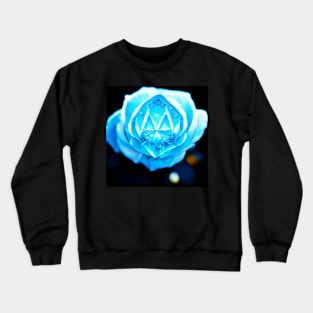 blue crystal rose Crewneck Sweatshirt